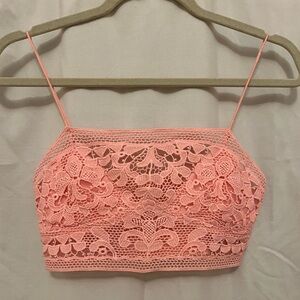 Free People - Longline Crochet Bralette